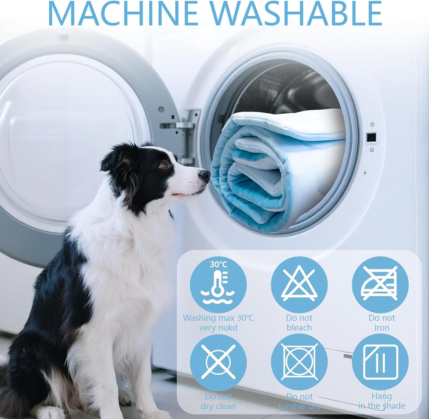 BECEMURU Dog Cooling Mat - 60" x 40" Thickening Cooling Pad Blanket for Crate, Kennel, Bed, Sofa - Machine Washable, Durable, Non-Gel - Keep Your Pet Cool and Comfortable