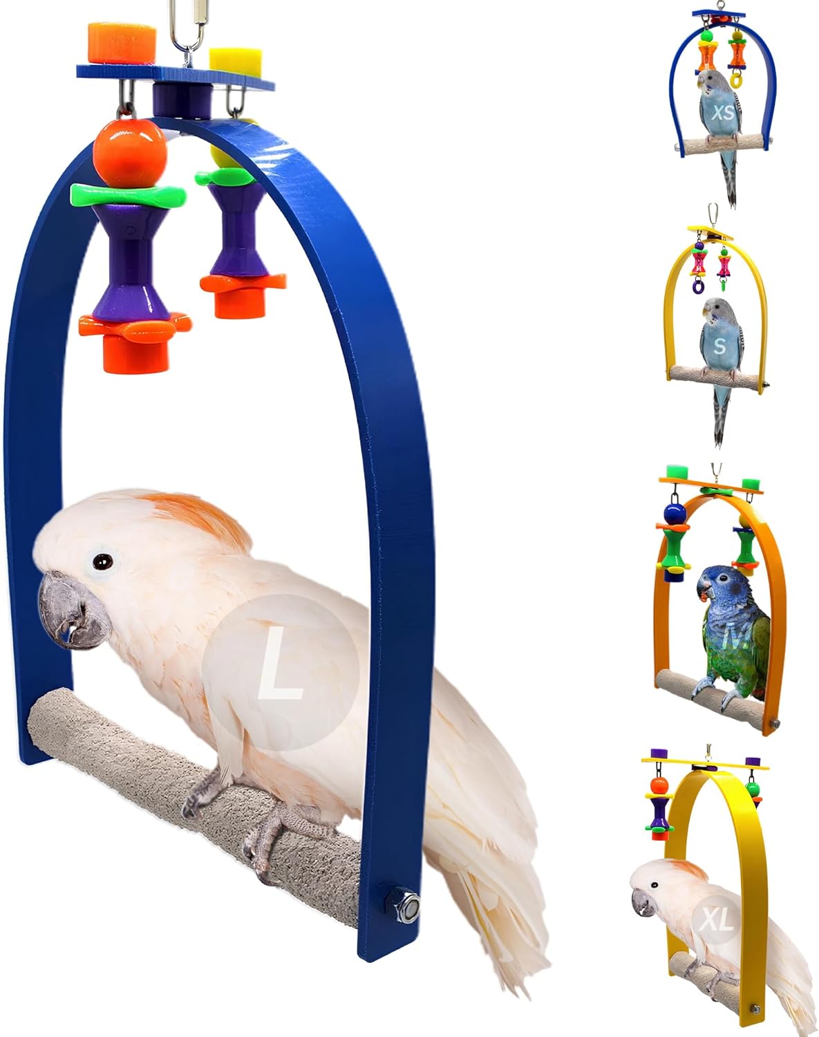 Large Whirly Bird - Perfect Cage Toy Stimulates Visual and Physical Activity - Safe, Non-Toxic, Cage Accessories for Large Birds