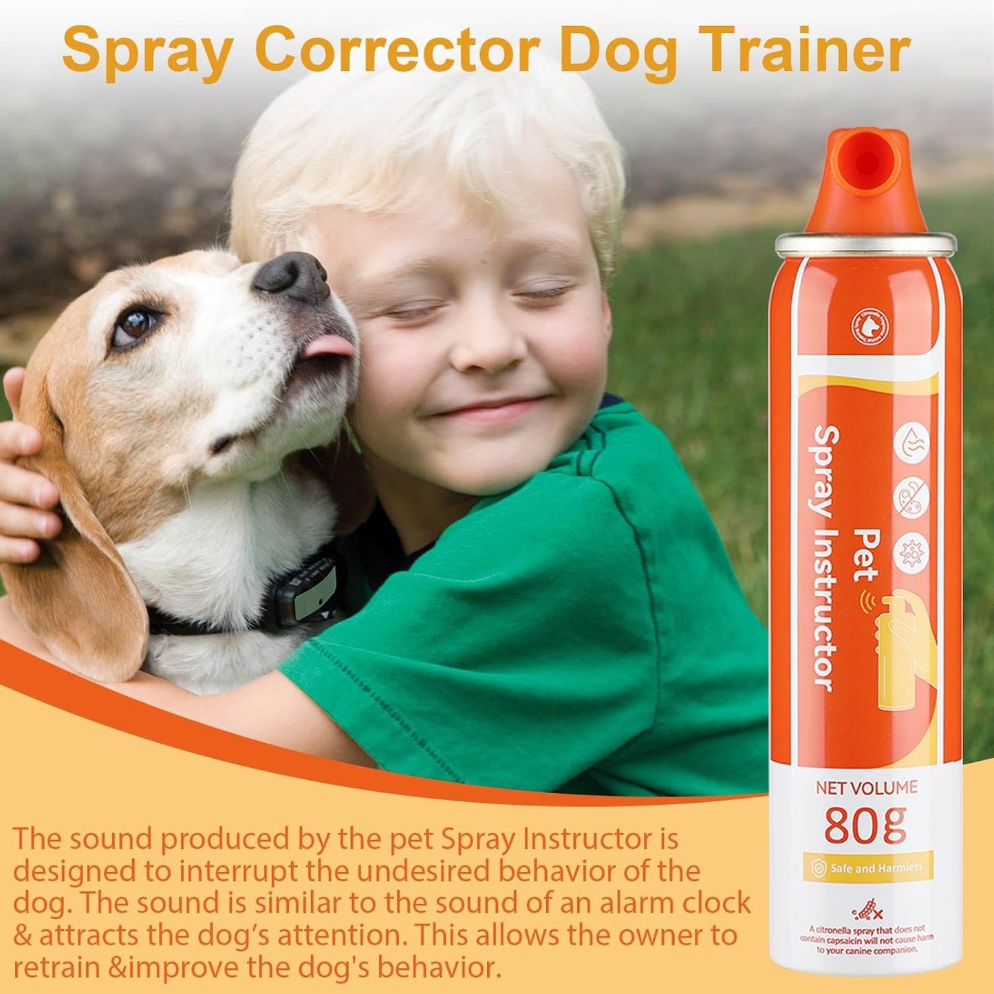 Corrector Spray Dog 80ml 1Pack Dog Corrector Spray Dog Trainer for Dog to Stops Barking, Jumping Up, Food Stealing, Dog Fights, Avoidance, Unwanted Dog Behaviour