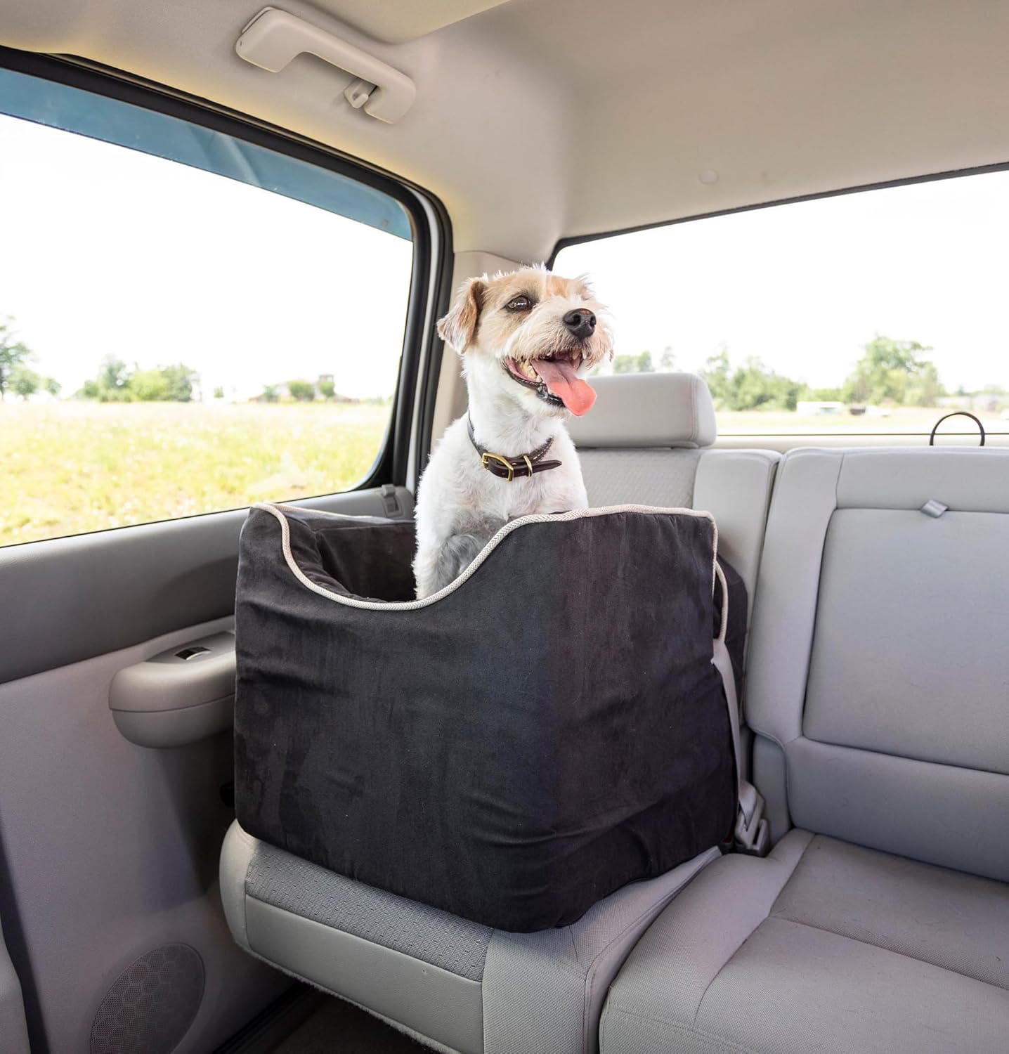 Snoozer Small Luxury Lookout Car Seat, Black and Herringbone