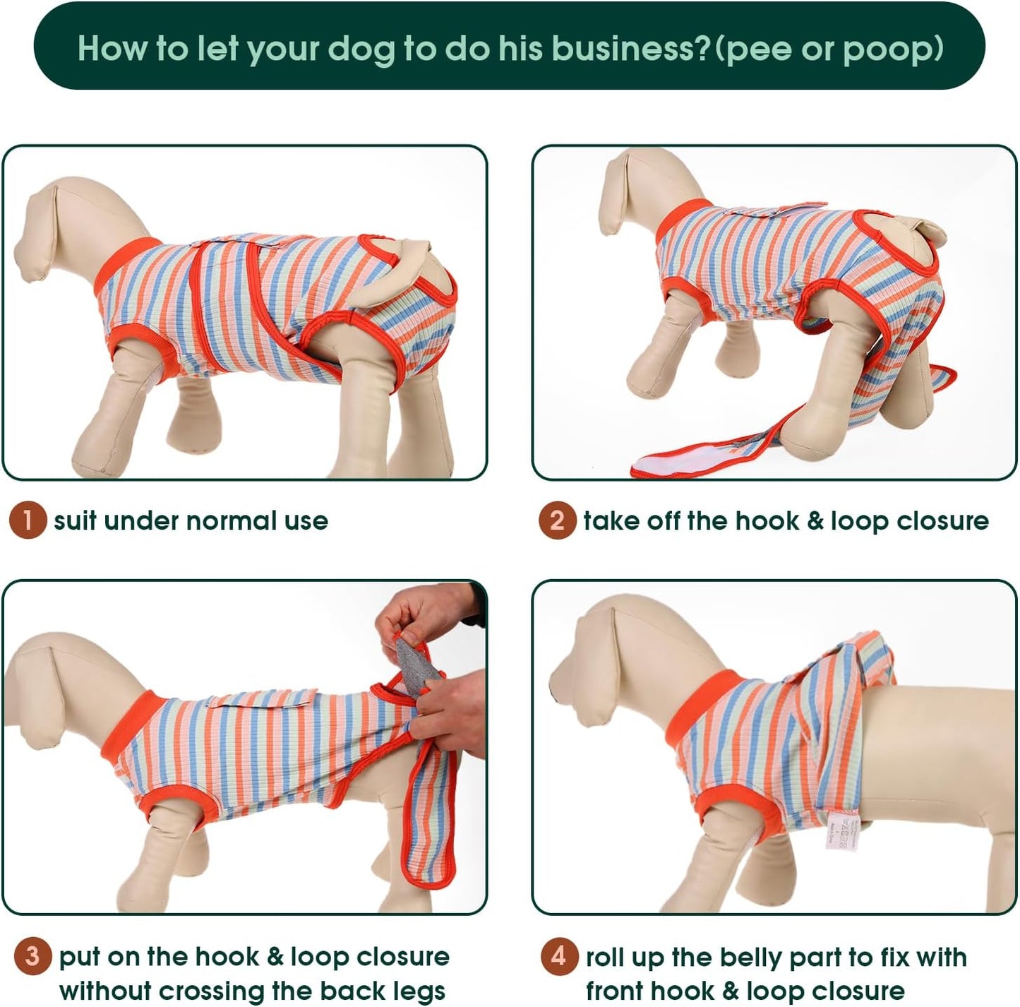 Kuoser Recovery Suit for Dogs Cats After Surgery, Professional Pet Recovery Shirt Dog Abdominal Wounds Bandages, Substitute E-Collar & Cone,Prevent Licking Dog Onesies Pet Surgery Recovery Suit