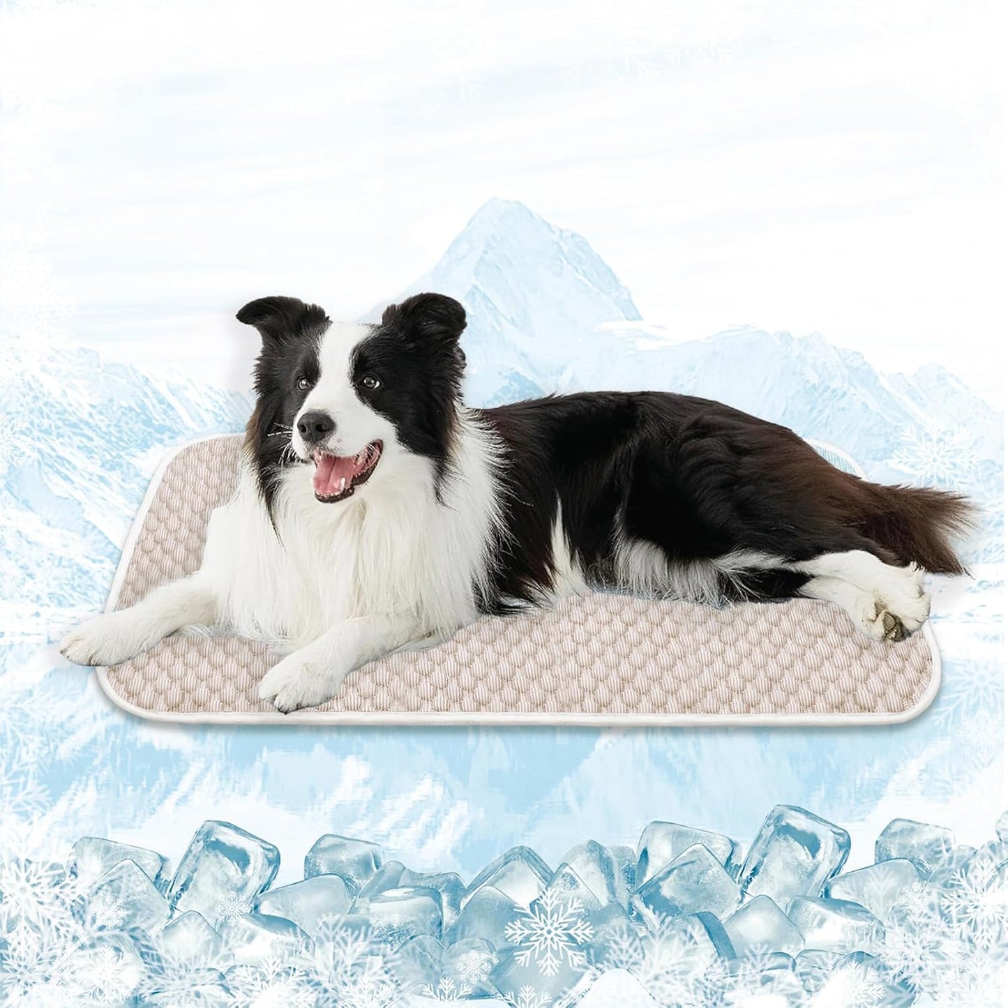 MICROCOSMOS Pet Cooling Mat & Sleeping Pad- Breathable Bubble Surface, EZ Clean. Keep Cooling for Pets, Kids and Adults in Summer.(Brown, 36" x 24")