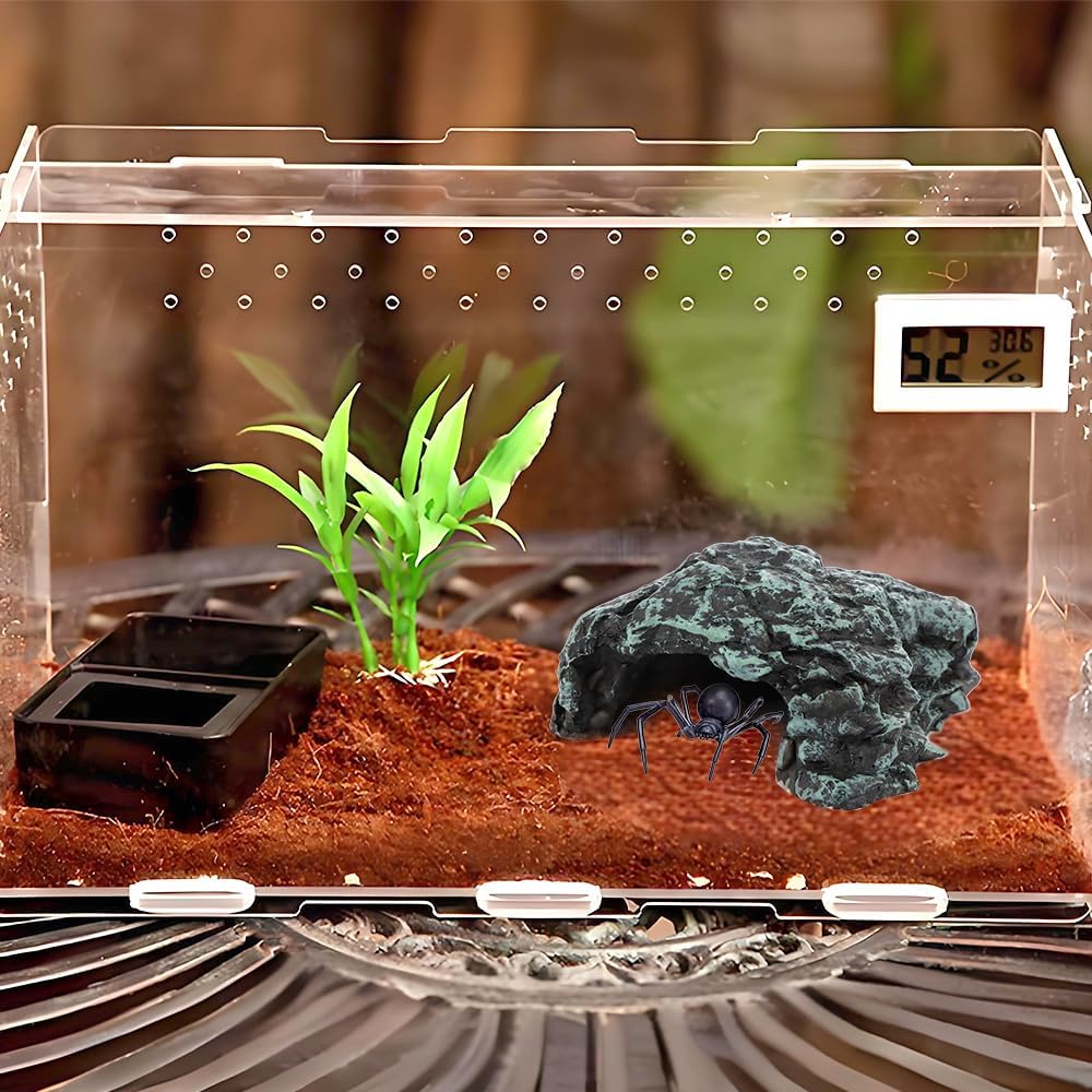 Spider Hide Shelter, Scorpion Terrarium Landscape, Centipedes Rest Hideout Cave, Small Turtle Hole Adornment