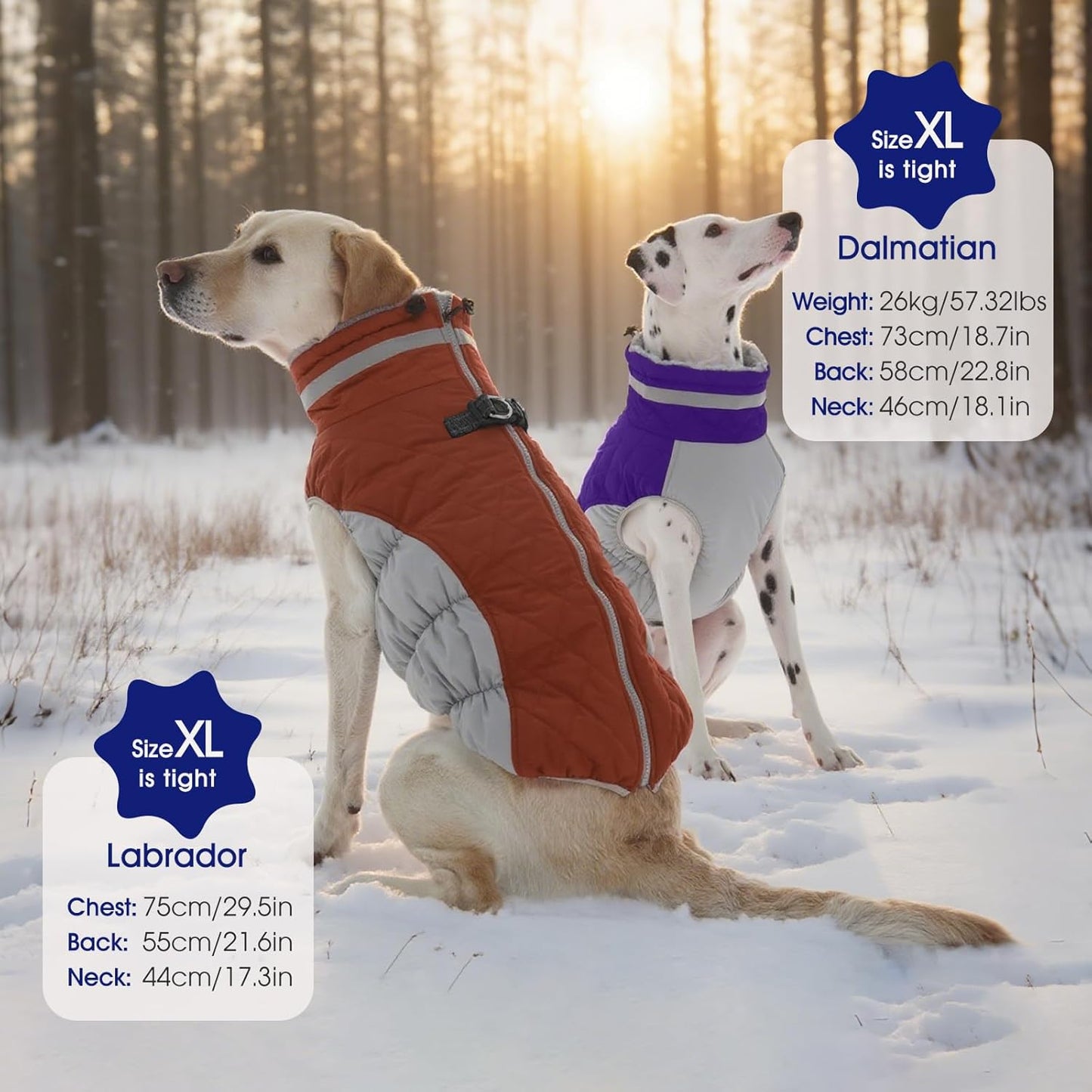 FUAMEY Dog Coat for Medium Dogs,Waterproof Dog Winter Jacket with Harness Built in Puppy Cold Weather Coats Reflective Pet Vest with Zipper Warm Fleece Dogs Snowsuit Windproof Brown M