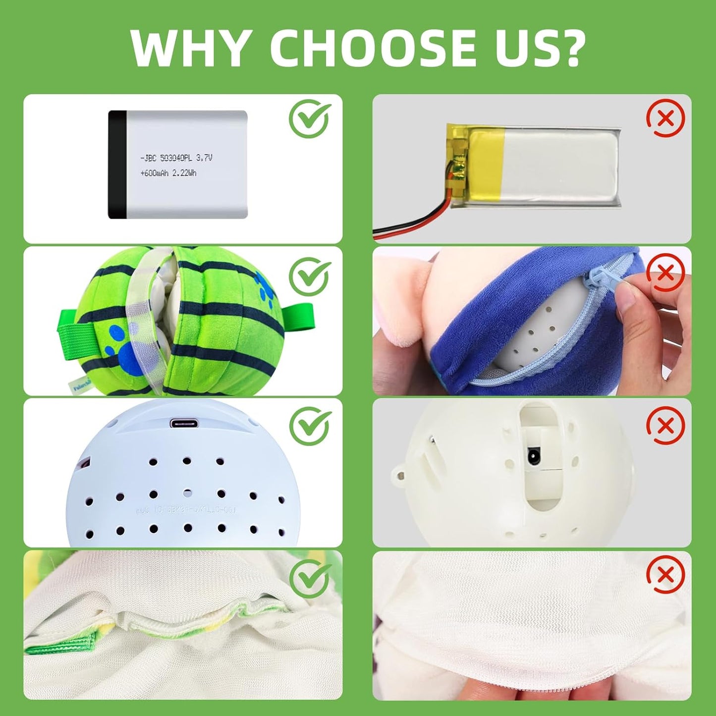 Interactive Dog Toys,Remote Control Dog Balls with Jumping, Rolling & Moving Functions - Includes a Vibrating Dog Ball and Durable Chew Fabric for Safe Play (7.1")