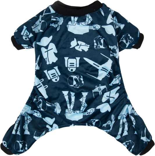 CuteBone Small Dogs Outfit Soft Puppy Onesies Pjs Dog Pajamas Pet Coat Cat Apparel Comfy Doggie Jumpsuit Bodysuit for All Seasons P47XL