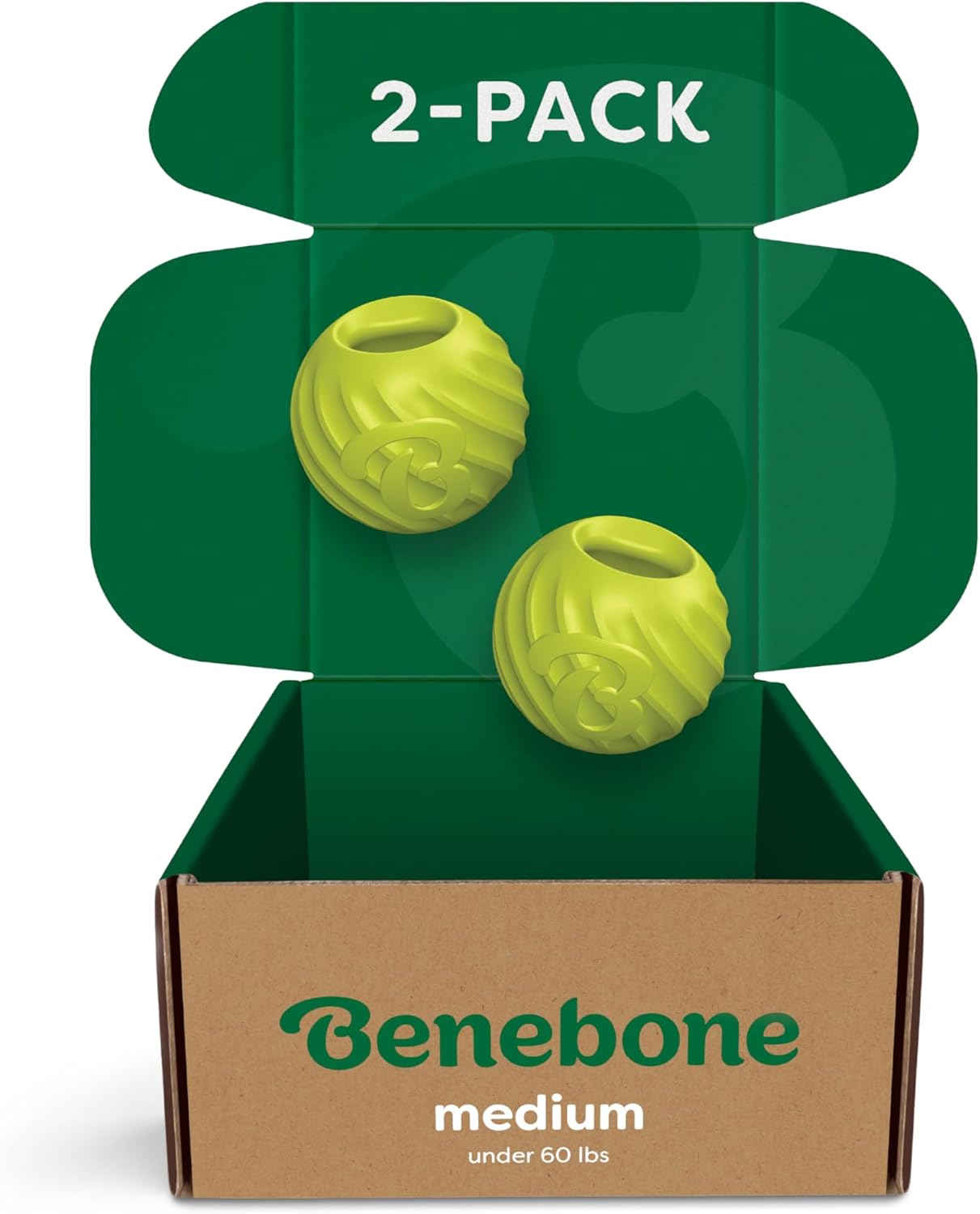 Benebone 2-Pack Rubber Ball