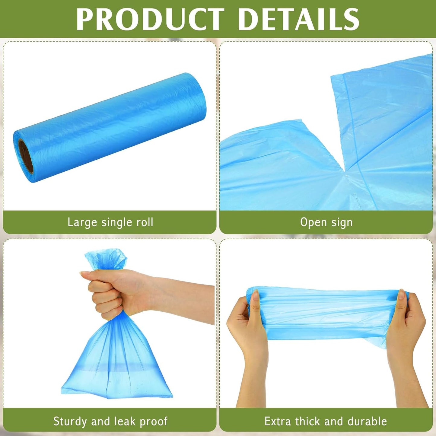 Sherr 20 Boxed Rolls 4000 Counts Dog Poop Bags Bulk Leak Proof Dog Waste Bags Universal Pet Doggy Waste Poop Box for Puppy Pets Outdoor Walking and Travel, 20 Rolls of 200(Blue)