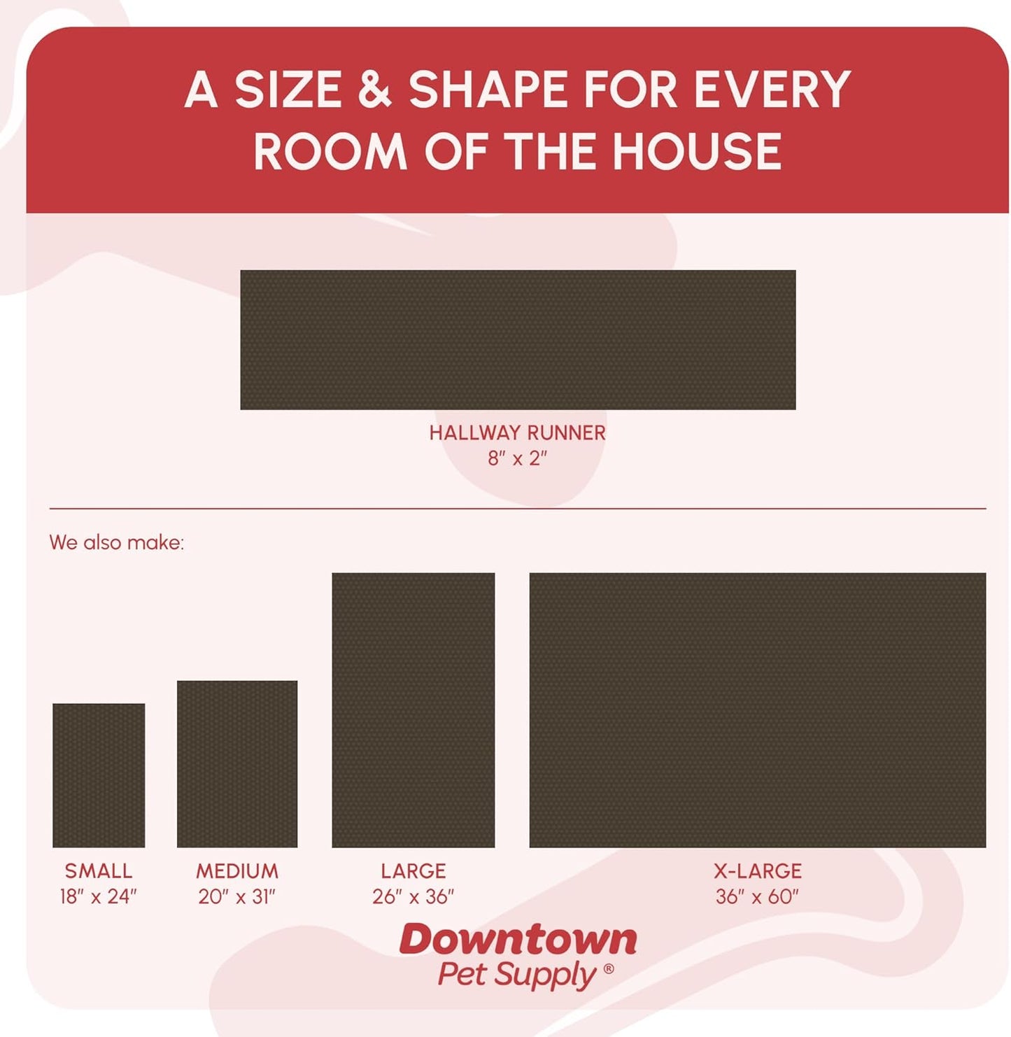 My Doggy Place Microfiber Dog Mat for Muddy Paws, 8' x 2' Black - Non-Slip, Absorbent and Quick-Drying Dog Paw Cleaning Mat, Washer and Dryer Safe - Hallway Runner