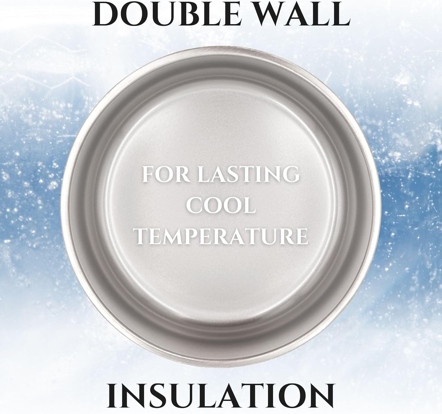 Stainless Steel Dog Bowl for Small-Large Dogs | Double Wall Insulated, Non-Slip Base Heavy Duty Water and Food Bowls for Dogs & Cats | Pet Safe BPA Free & Dishwasher Safe | 16 Oz - Blue