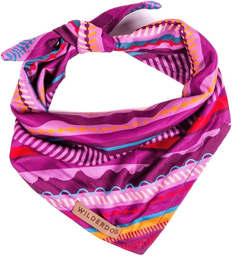 Wilderdog Dog Bandana with Lightweight Quick Drying Poly-Blend Mesh Material in Dawn