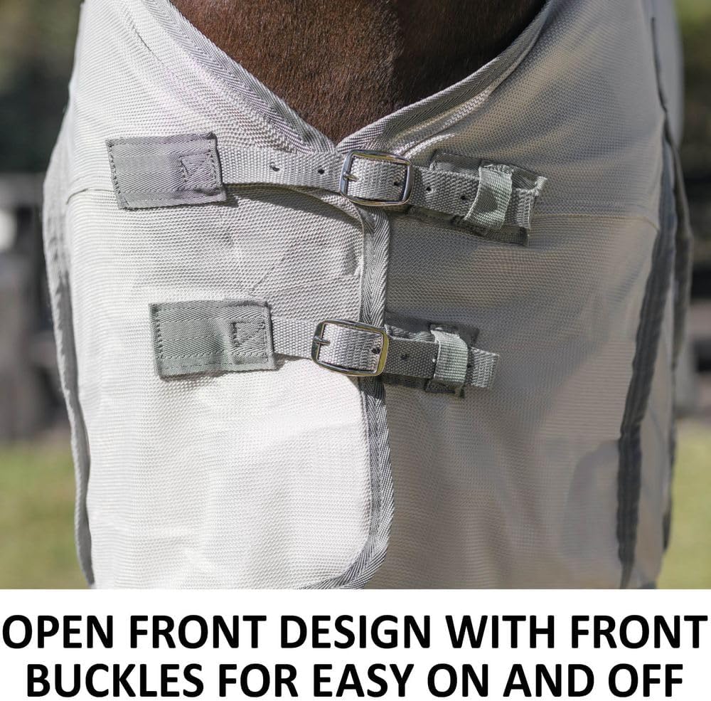 Schneiders Soft Interlock Mesh II Horse Fly Sheets | Superior UV & Insect Protection | Versatile Euro Fit Option | Reflective Safety Design