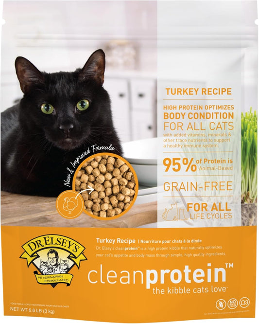 Dr. Elsey's cleanprotein Turkey Cat Kibble 6.6lb. Bag
