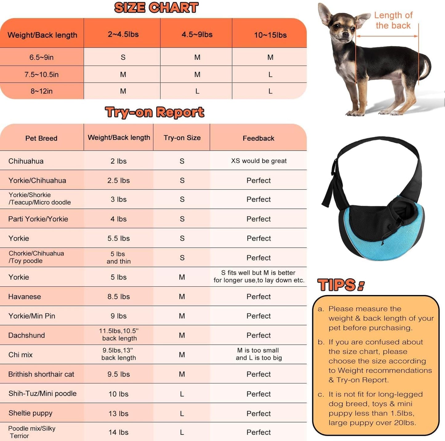 YUDODO Pet Sling Carrier for Small Dogs & Cats – Hands-Free Puppy Carrier with Safety Hook, Large Zipper Pocket, Soft Breathable Mesh, Adjustable Strap & Reflective Strip (Cyan 2.0 M)