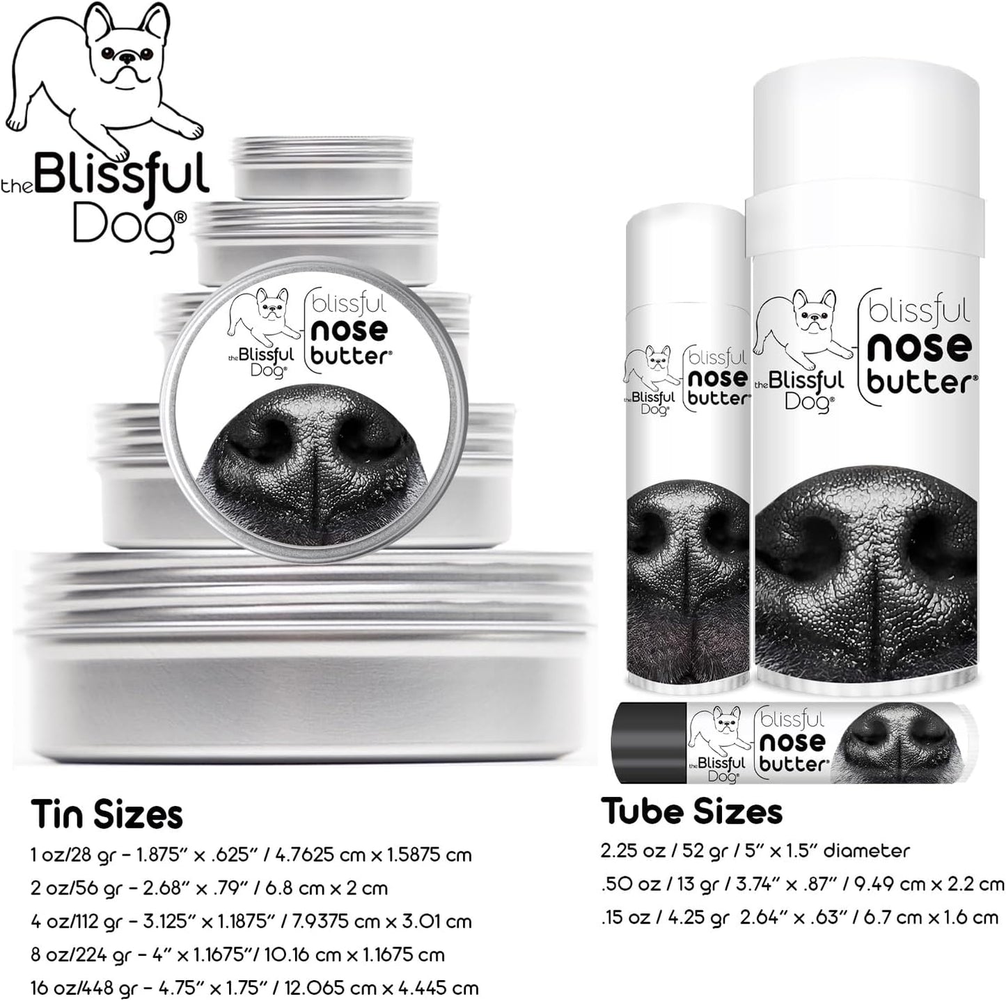 The Blissful Dog Basenji Unscented Nose Butter - Dog Nose Butter, 0.15 Ounce