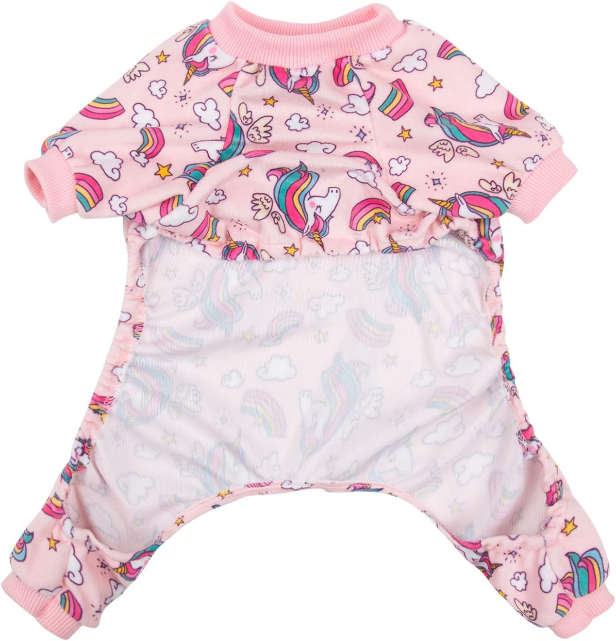 CuteBone Small Dogs Outfit Soft Puppy Onesies Pjs Dog Pajamas Pet Coat Cat Apparel Comfy Doggie Jumpsuit Bodysuit for All Seasons P67XXL