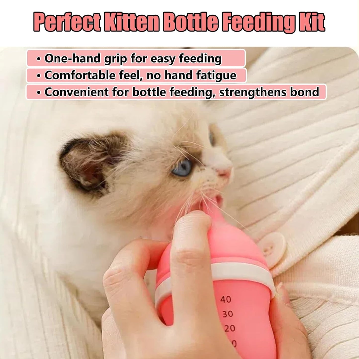 Kitten Bottles for Nursing,Puppy Bottles for Nursing Puppy Milk, Anti-Choking Puppy Feeder Design, 2 Extra Replaceable Silicone Nipples for Convenient Replacement (Green)