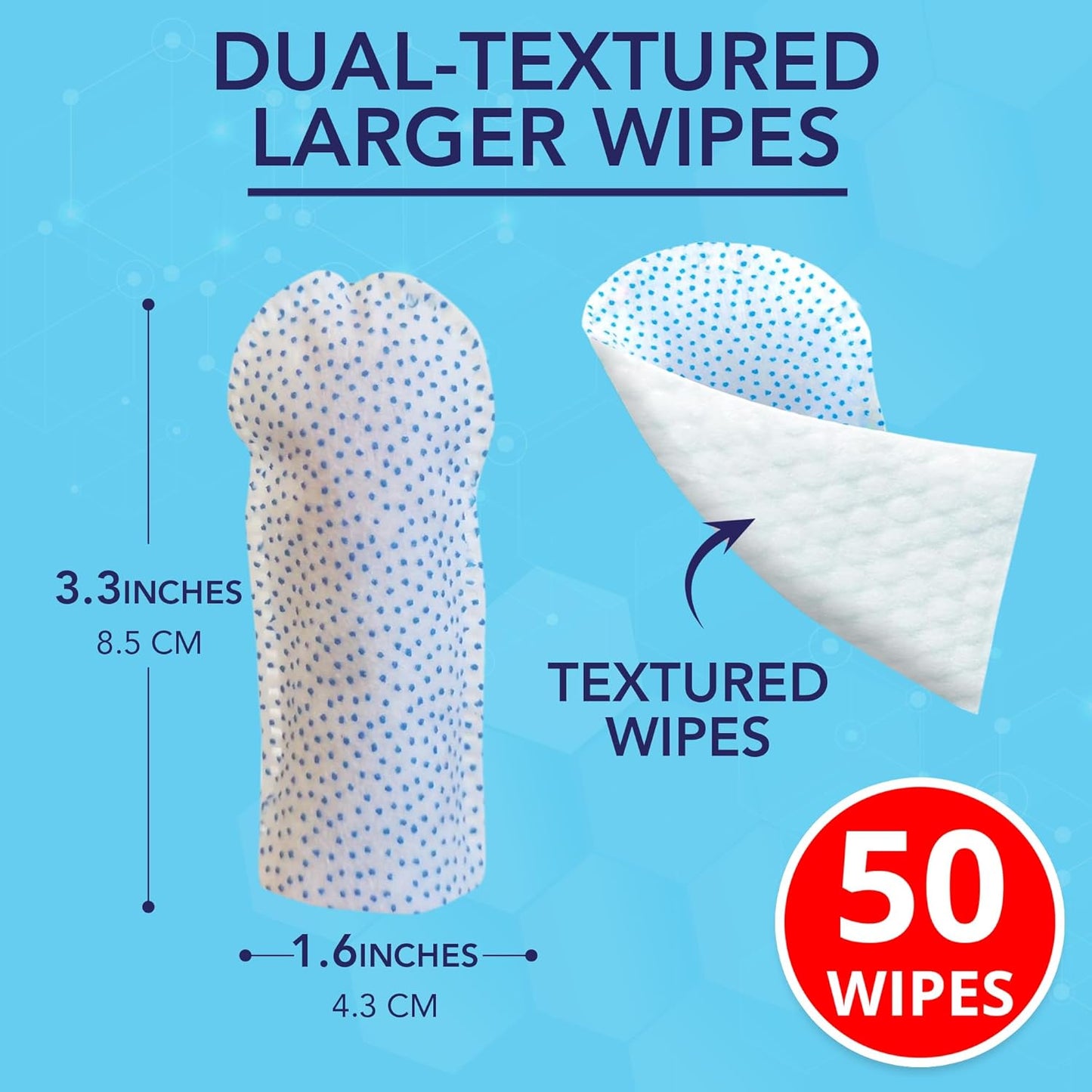 NOVEHA Pets Dental Finger Wipes for Dogs & Cats | Freshens Breath, Reduces Plaque | Healthier Gums | Clean Teeth No Toothbrush | Vet Recommended Effective Natural Oral Care (100 pcs, Mint)