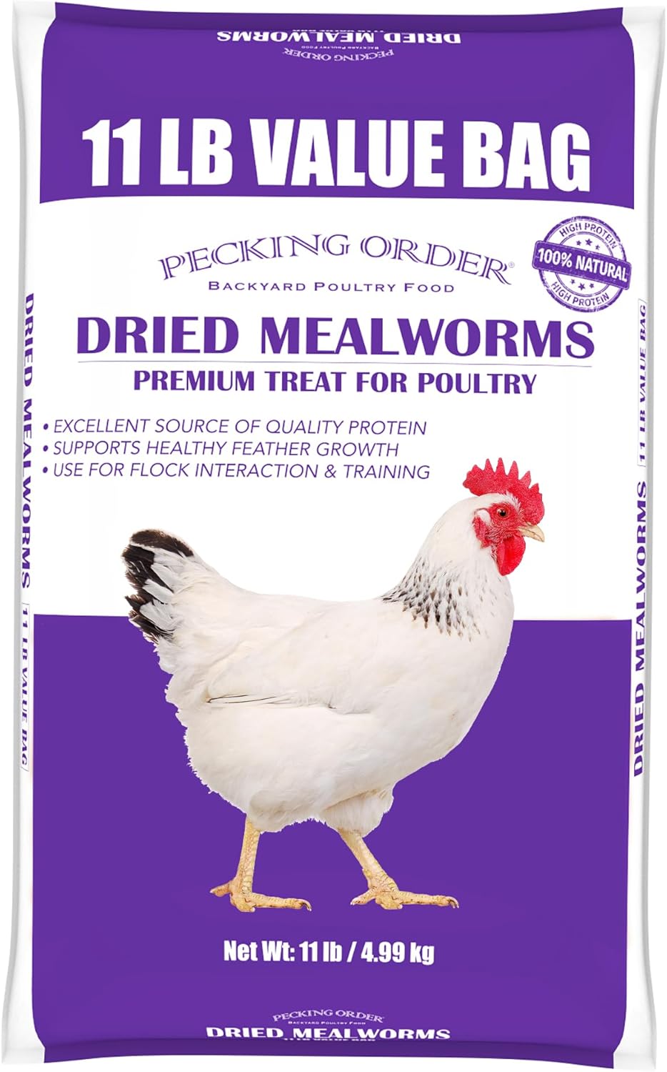Pecking Order Dried Mealworms, 11 lbs