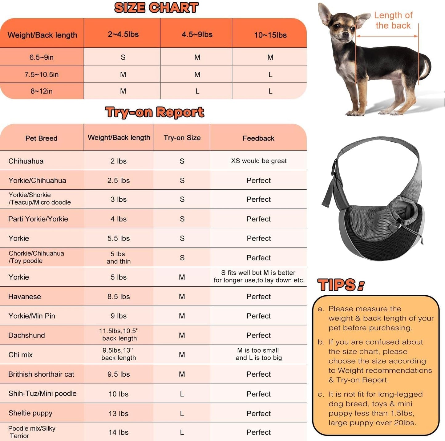 YUDODO Pet Sling Carrier for Small Dogs & Cats – Hands-Free Puppy Carrier with Safety Hook, Large Zipper Pocket, Soft Breathable Mesh, Adjustable Strap & Reflective Strip (Black 1.0 L)