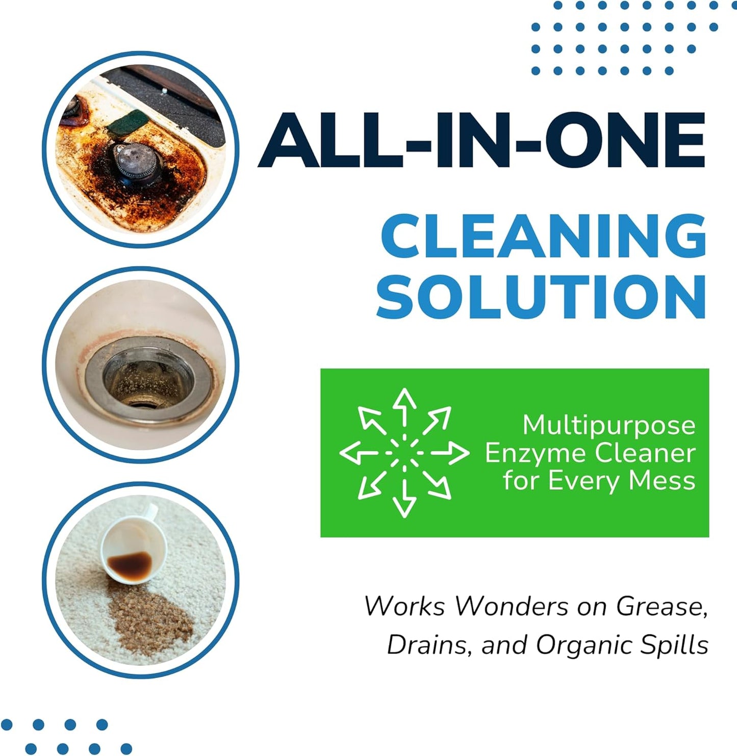 BIRD BARRIER Dissolve-It Enzyme Cleaner - Bird Dropping - Dissolves Waste – Treat Affected Areas Before Installing Bird Control Products - 1 Gallon Makes 2 Gallons