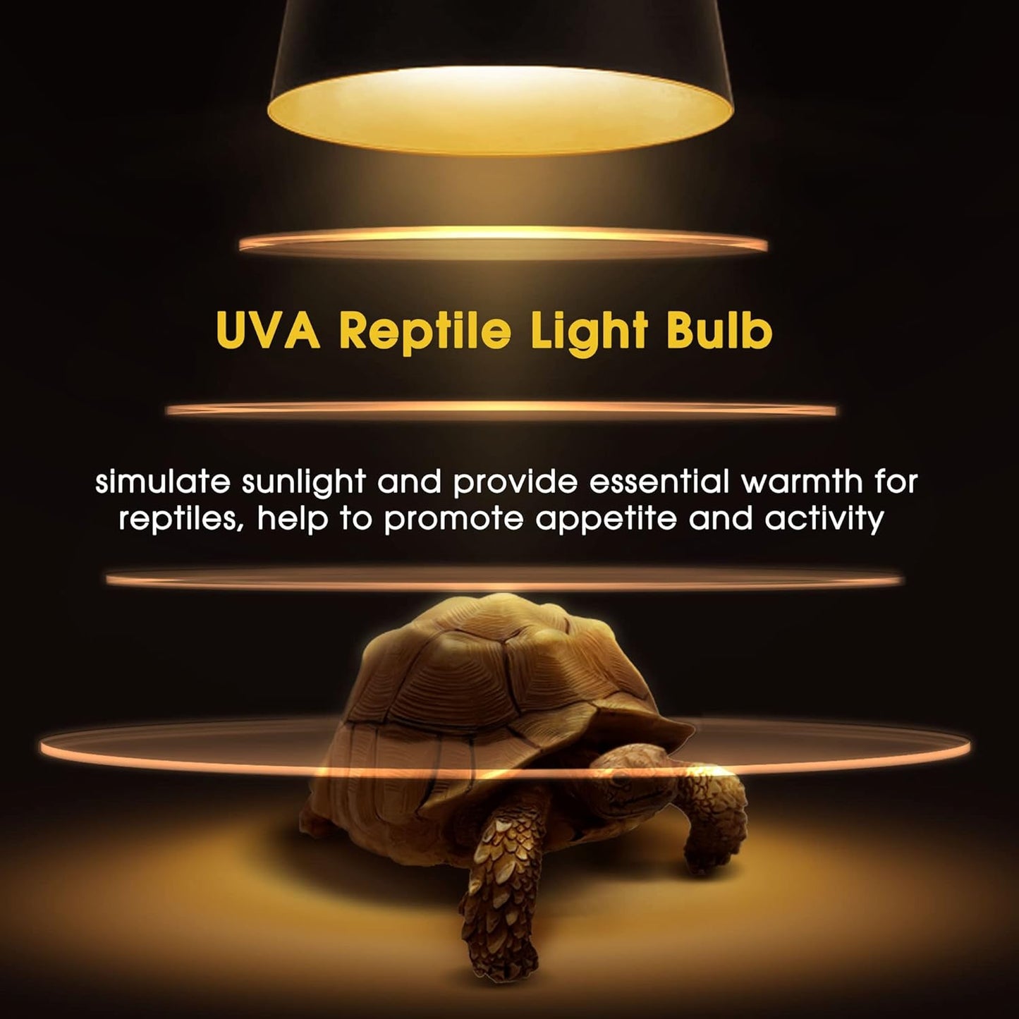 Reptile Heat Bulb [2 Pack], Reptile Light Bulbs 75W UVA UVB, Dimmable Heat Lamp Bulbs Basking Spot Light Bulb for Reptiles, Amphibian, Bearded Dragon, Lizard, Chicken