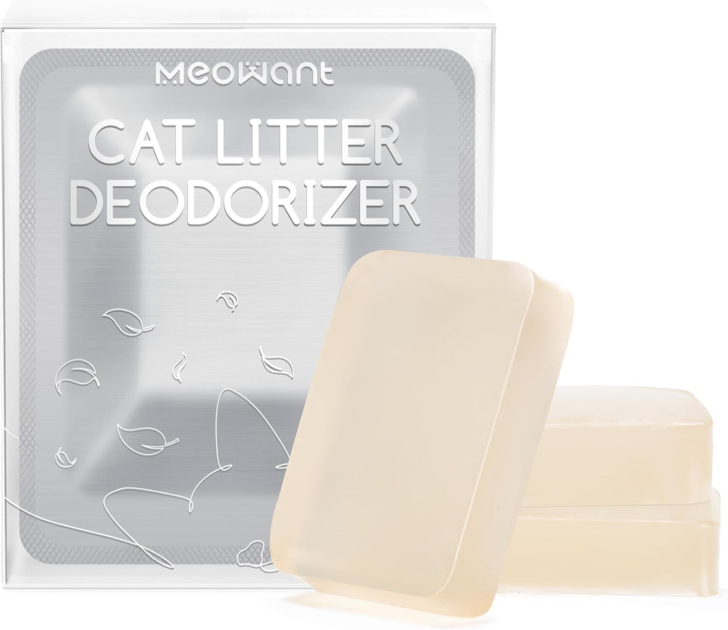 MeoWant Pet Odor Eliminator, Automatic Cat Litter Box Odor Deodorant Gel Only Suitable for MW-SC01 / MW-SC02 / LB02 Cat Litter Box 3Pcs