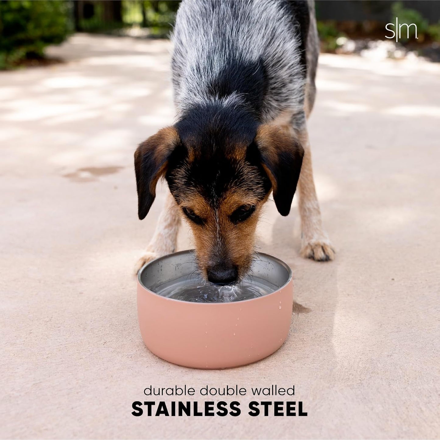 Simple Modern Stainless Steel Pet Water Bowl for Dogs & Cats | Insulated Stainless Steel Food Bowls for Dog Cat | No Tip No Slip BPA Free | Bentley Collection | Medium (4 Cups) | Sea Glass Sage
