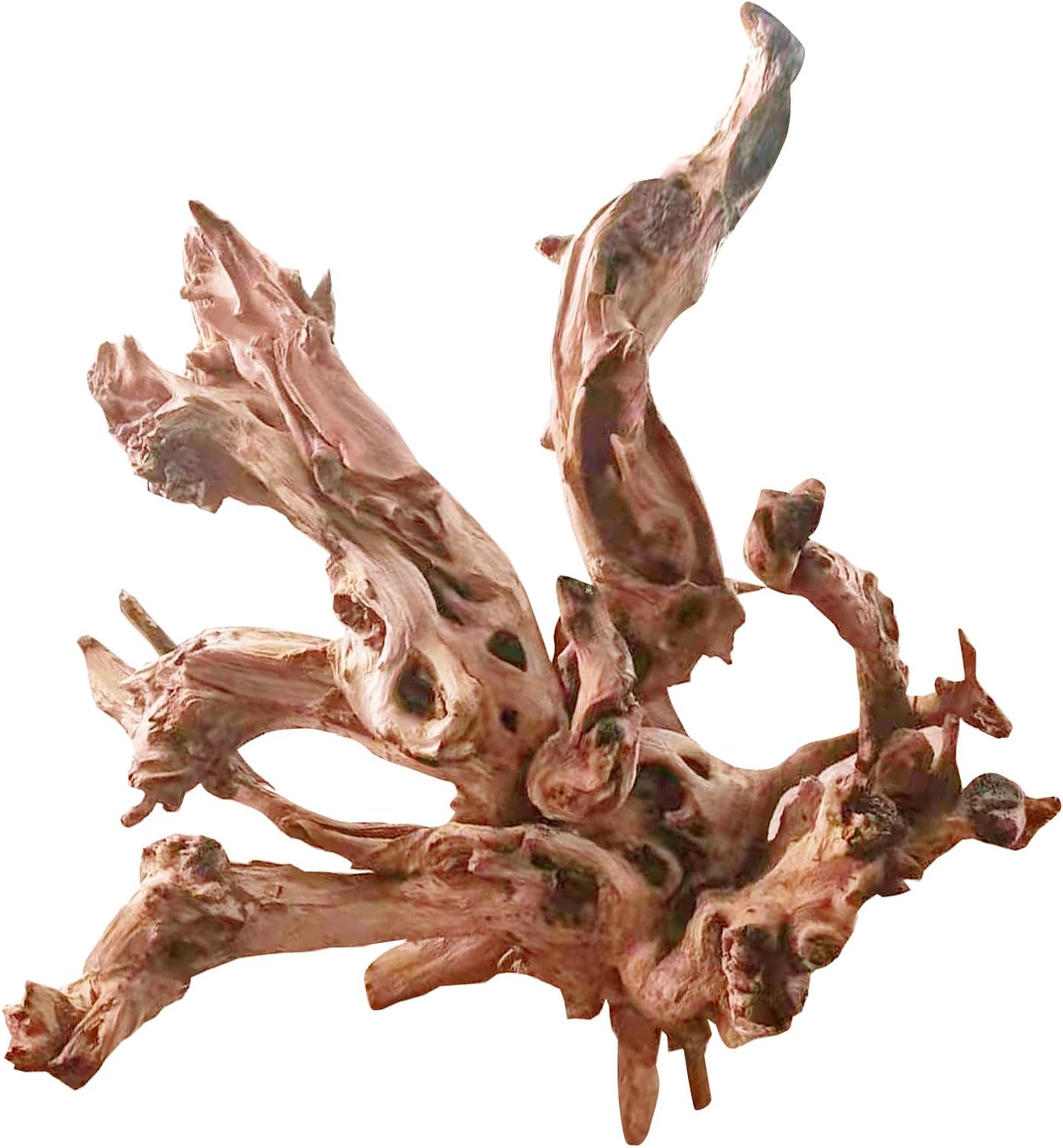 Natural Large Aquarium Driftwood for Fish Tanks & Reptile Terrariums – 100% Safe Fish Tank Decorations, Unique Twisted Branches 1-Piece 13-17 Inch Low Tannin, Easy to Sink