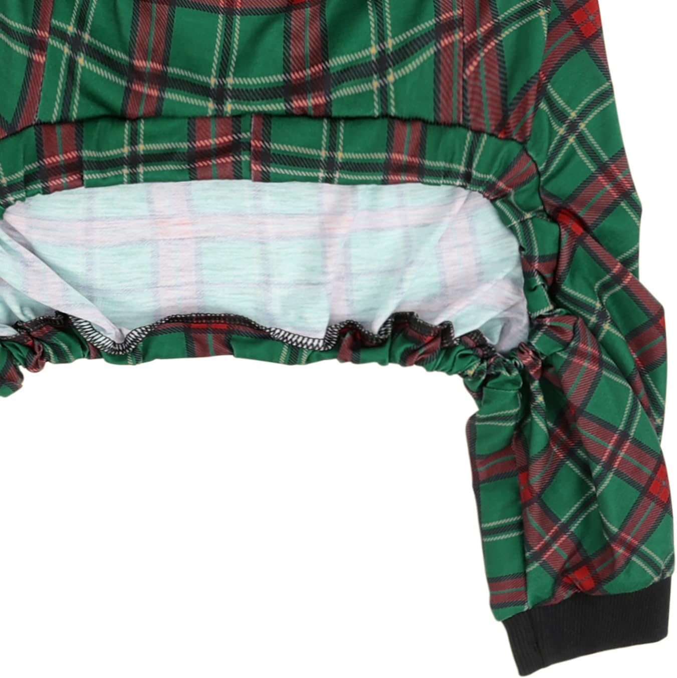 HDE Dog Pajamas One Piece Jammies Jumpsuit Pet Clothes Outfit Stretchy Lightweight Comfy Shirt Pjs for M-3XL Dogs Holiday Plaid - M