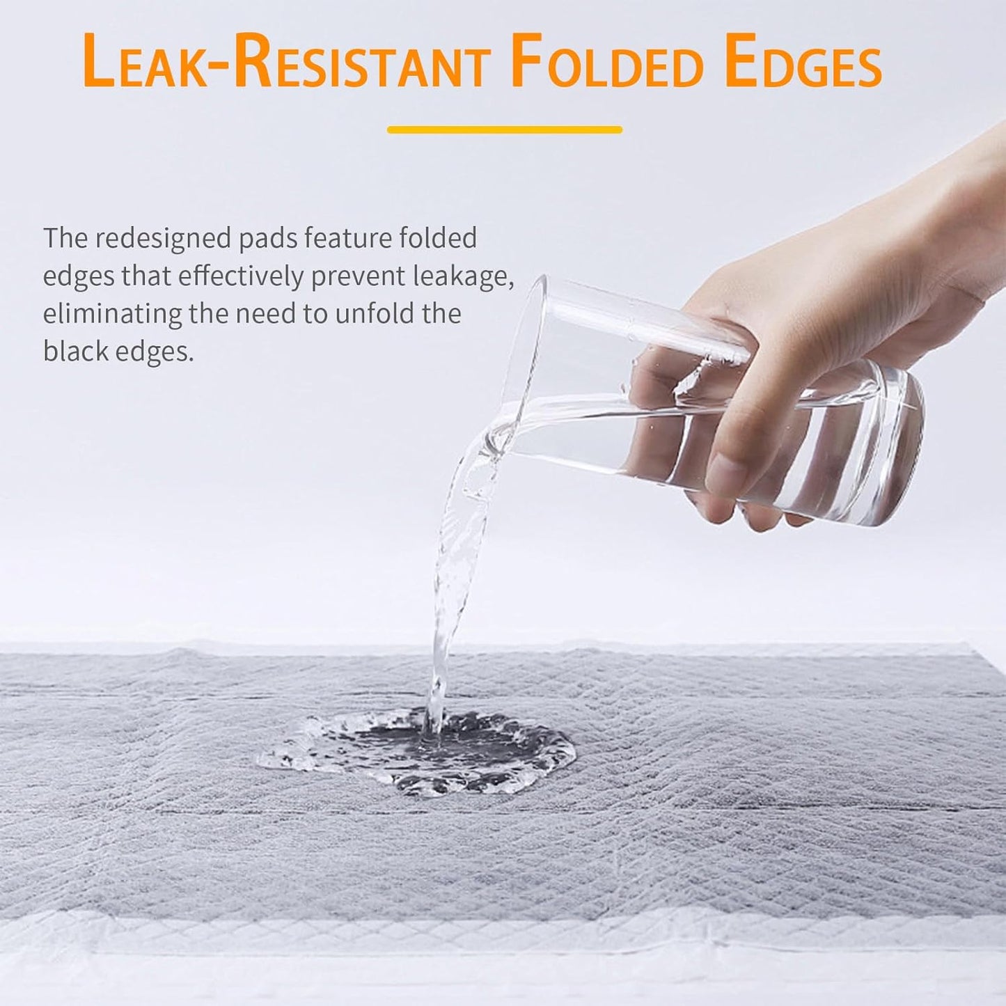 Dog and Puppy Pee Pads 50 Count, 23'' x 30'' Charcoal Odor-Control Puppy Pads with Leak-Proof Quick-Dry Design, Pet Training Pads for Potty Training Strong Absorbency