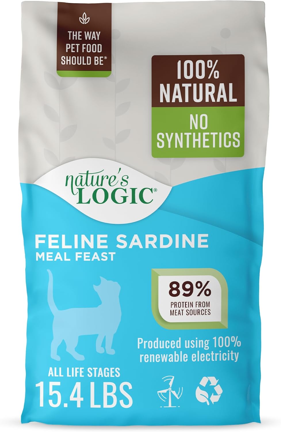 Nature's Logic Sardine Dry Cat Food (1 Pack), 15.4 lb
