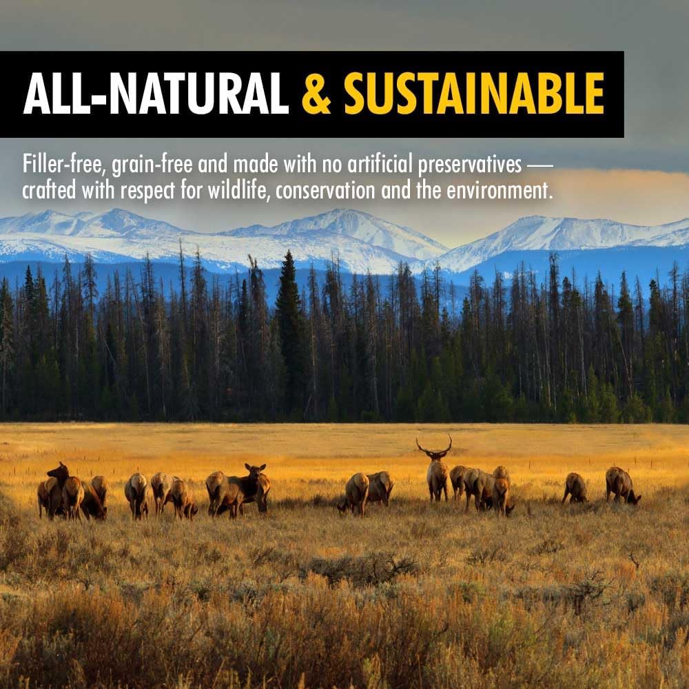 High Country Wild Blueberry Elk & Venison Dog Training Treats - Natural Grain-Free Puppy & Dog Snacks - Protein Treat for Training, Reward - No Fillers, No Artificial Preservatives, 4oz 1 Bag