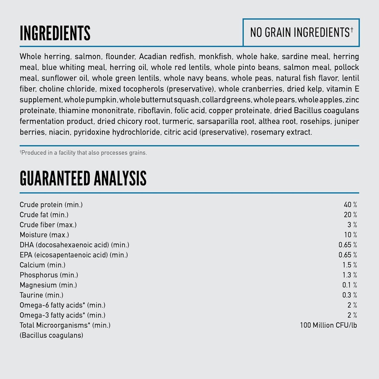 ORIJEN Grain Free High Protein Premium Dry Cat Food Six Fish Recipe 4lb Bag