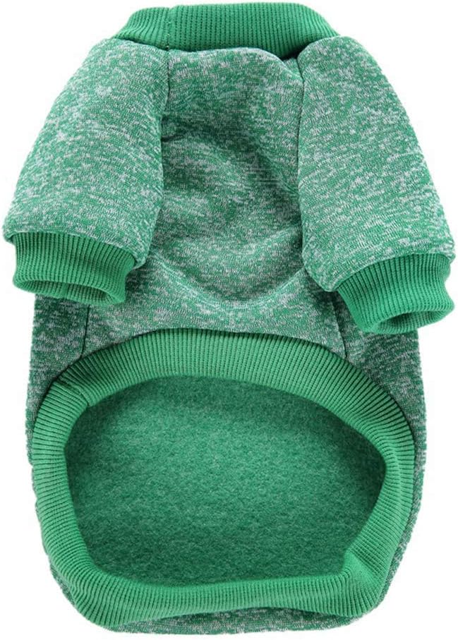 Jecikelon Dog Clothes Dogs Sweater Soft Puppies Clothing Winter Puppy Sweaters Warm Outfit for Dogs Small XXS XS Cat Apparel (Green, XL)