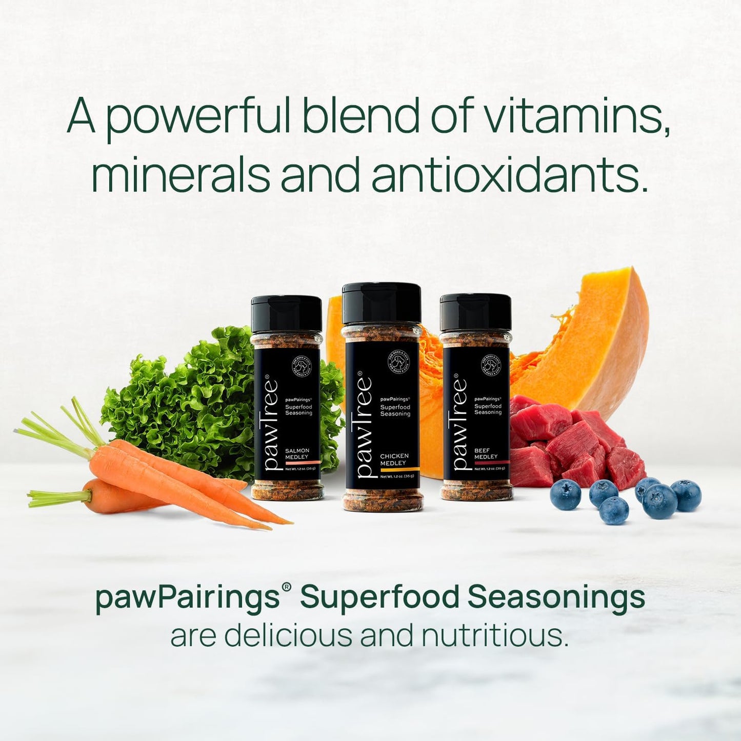 pawTree Healthy Food Toppers for Dogs & Cats - Appetite Booster with Freeze-Dried Proteins. Delicious Pet Food Seasonings and Flavor Enhancer for Picky Eaters & Appetite Stimulation (Beef)