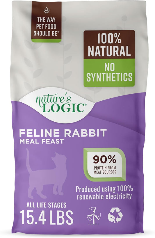 Nature's Logic Rabbit Dry Cat Food (1 Pack), 15.4 lb