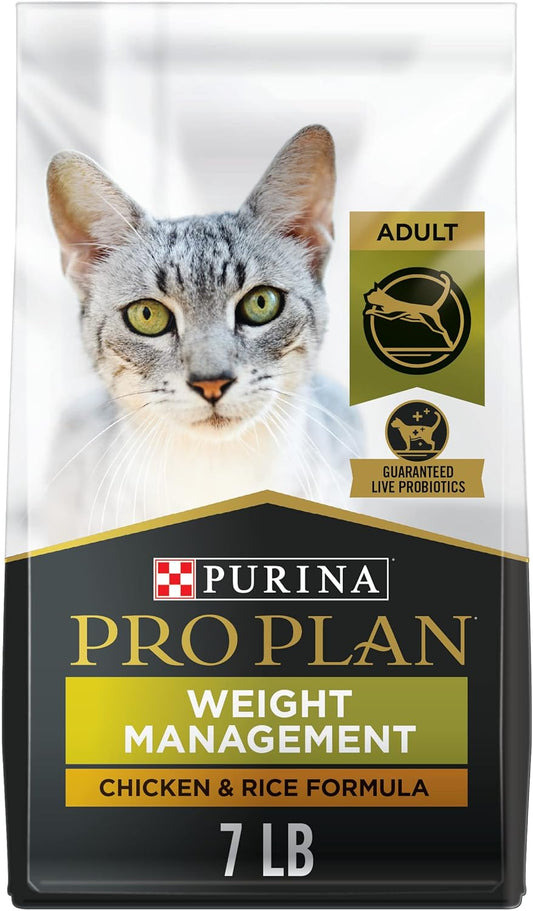 Purina Pro Plan Weight Control Dry Cat Food, Chicken and Rice Formula - 7 lb. Bag