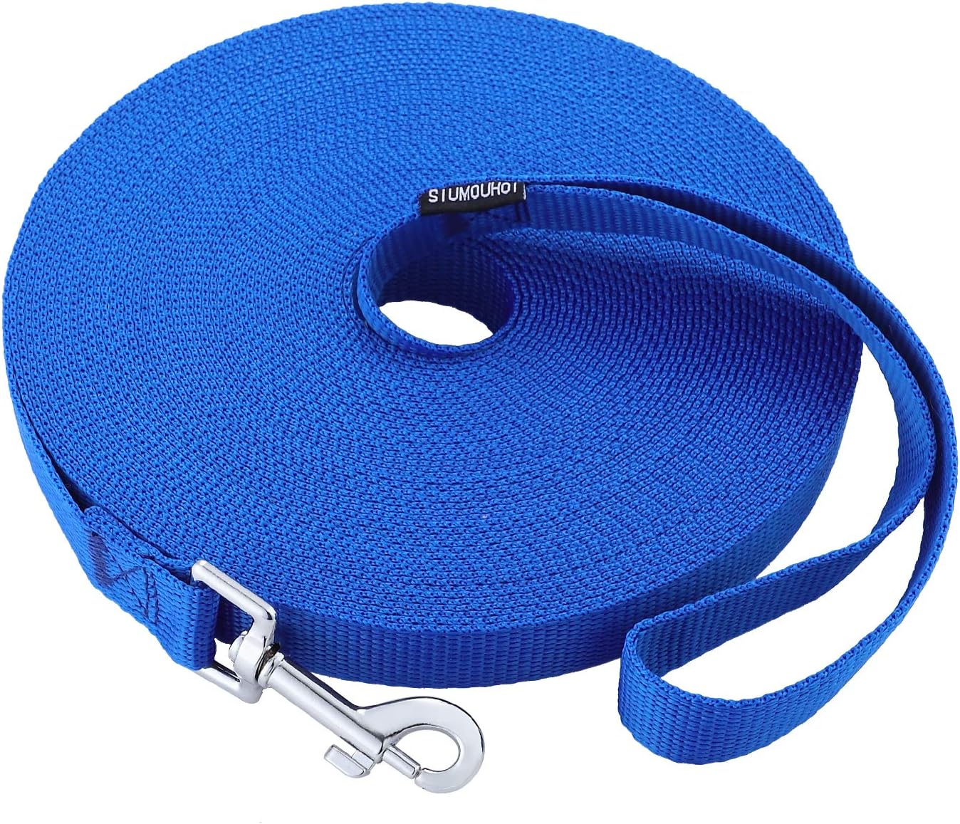 Reliable Siumouhoi Dog/Puppy Obedience Recall Training Agility Lead - 15ft， 20ft， 30ft ，40ft， 50ft Training Leash - Great for Play, Camping & Backyard（Blue，40 Feet