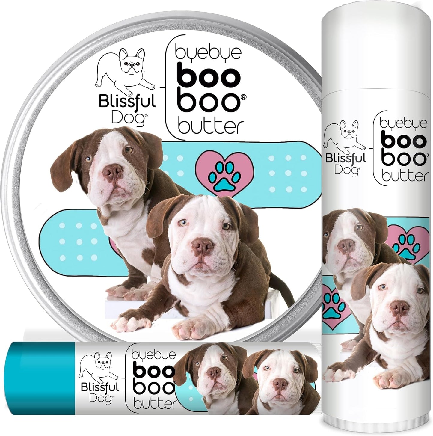 The Blissful Dog 2 oz TIN American Bulldog Booboo Butter