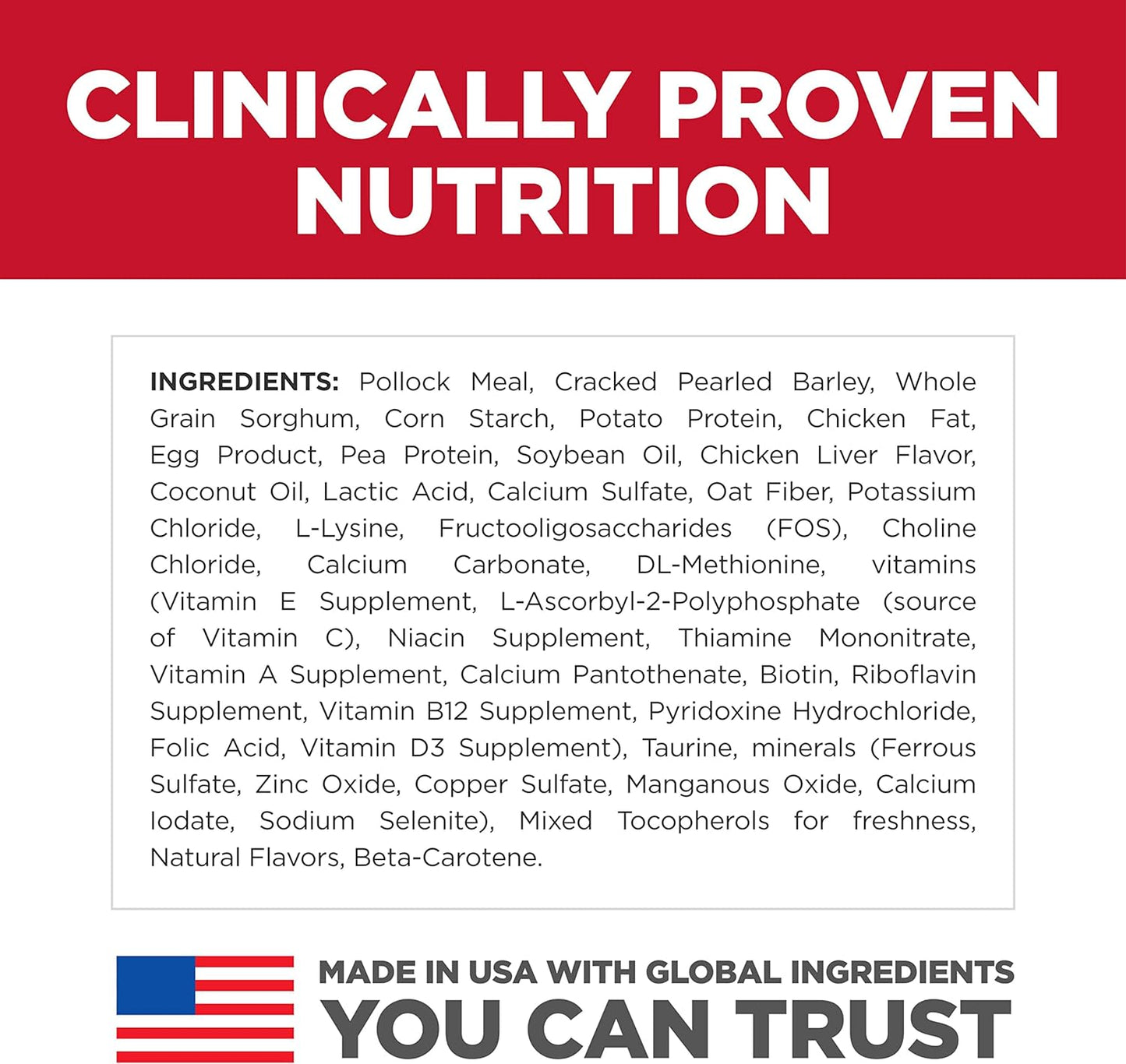 Hill's Science Diet Sensitive Stomach & Skin, Adult 1-6, Stomach & Skin Sensitivity Support, Dry Cat Food, Pollock & Barley, 3.5 lb Bag