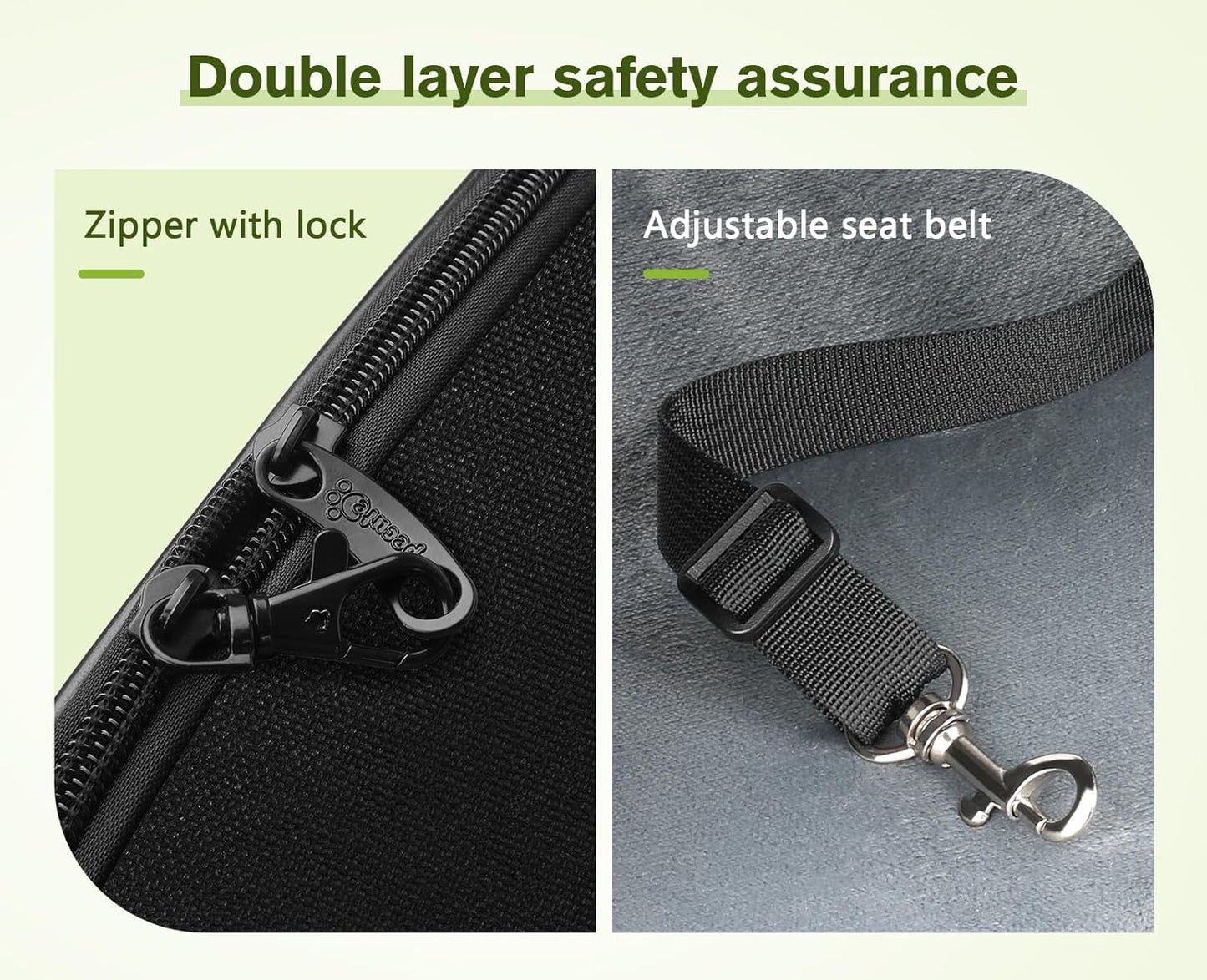 Pecute Pet Carrier Backpack, Large Cat Carrier Backpack, Expandable cat Backpack with Breathable Mesh for Medium Dogs Cats, or 2 Small Pets, Dog Backpack Carrier for Travel Hiking, Black