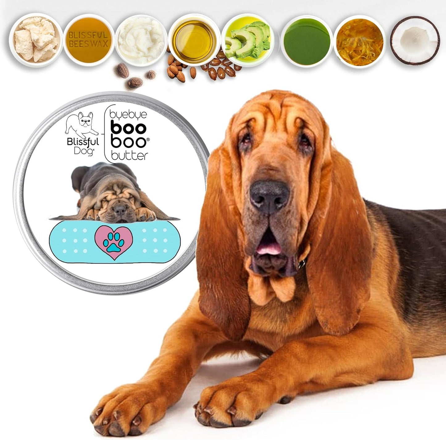 The Blissful Dog 8 oz TIN Bloodhound Booboo Butter