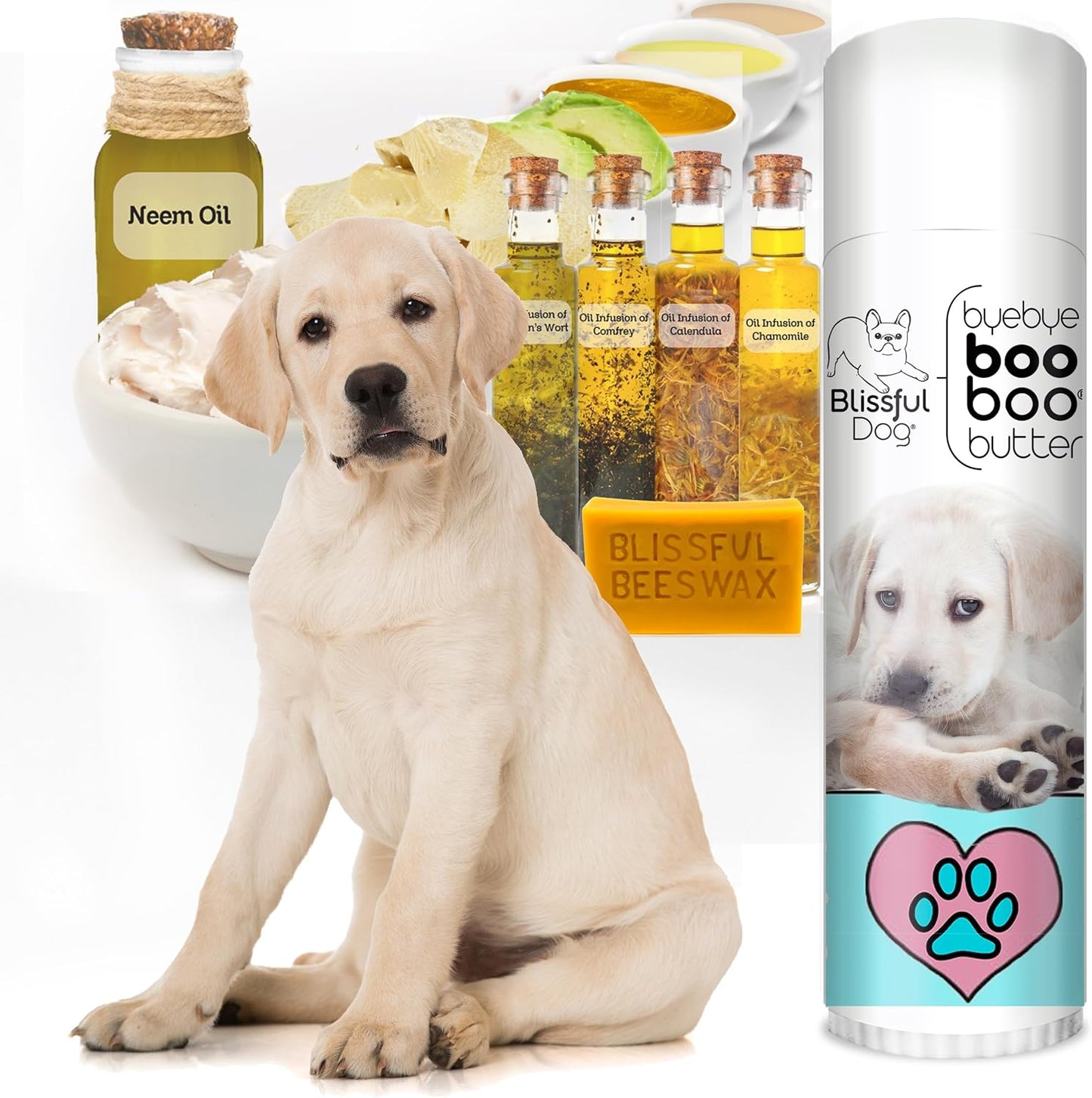 The Blissful Dog .50 oz Tube Labrador Retriever Booboo Butter