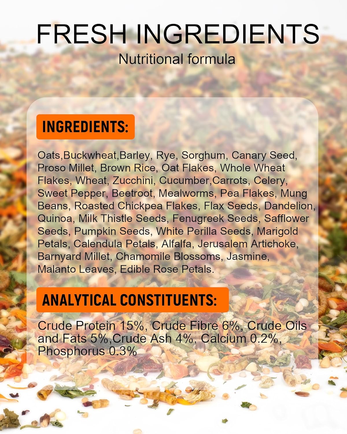 Niteangel Golden Hamster Food & Treats - Small Animal Natural Food for Syrian Golden Hamsters or Other Small-Sized Pets