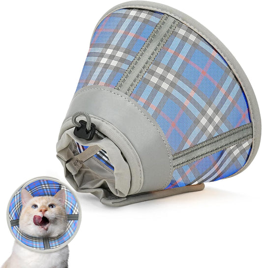 Cat Cone Collar Soft, Cat Recovery Collar for Large Medium Small Cats Kittens, Pet Cone Alternative After Surgery