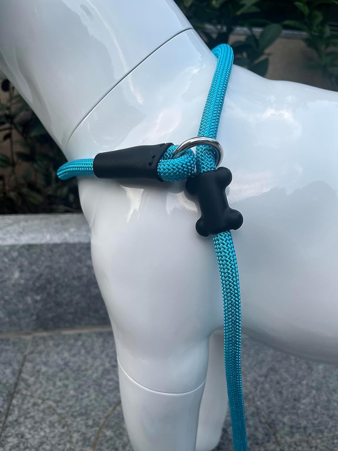 Slip Lead Dog Leash，Strong Nylon Rope Leash and Padded Handle,No Pull Outdoor Walking Training Lead for Small Medium Large Dogs(Blue,1/2"×4ft)