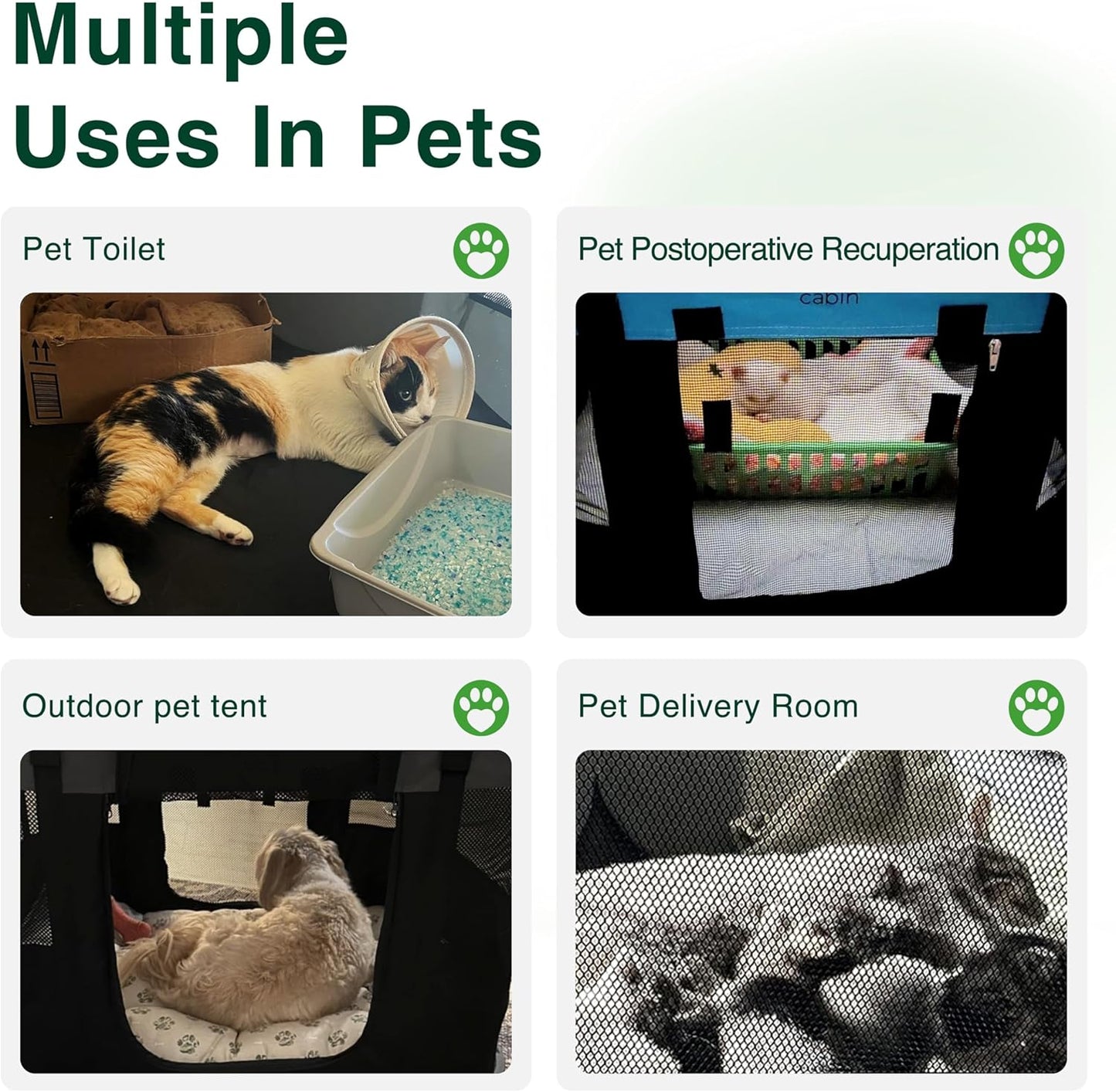 Love's cabin Pet Puppy Dog Playpen, Small Dog Tent Crates Cage Indoor/Outdoor, Portable Exercise Playpen for Cat, Foldable Pop Up Dog Kennel Playpen with Carring Case (S, Light Pink)