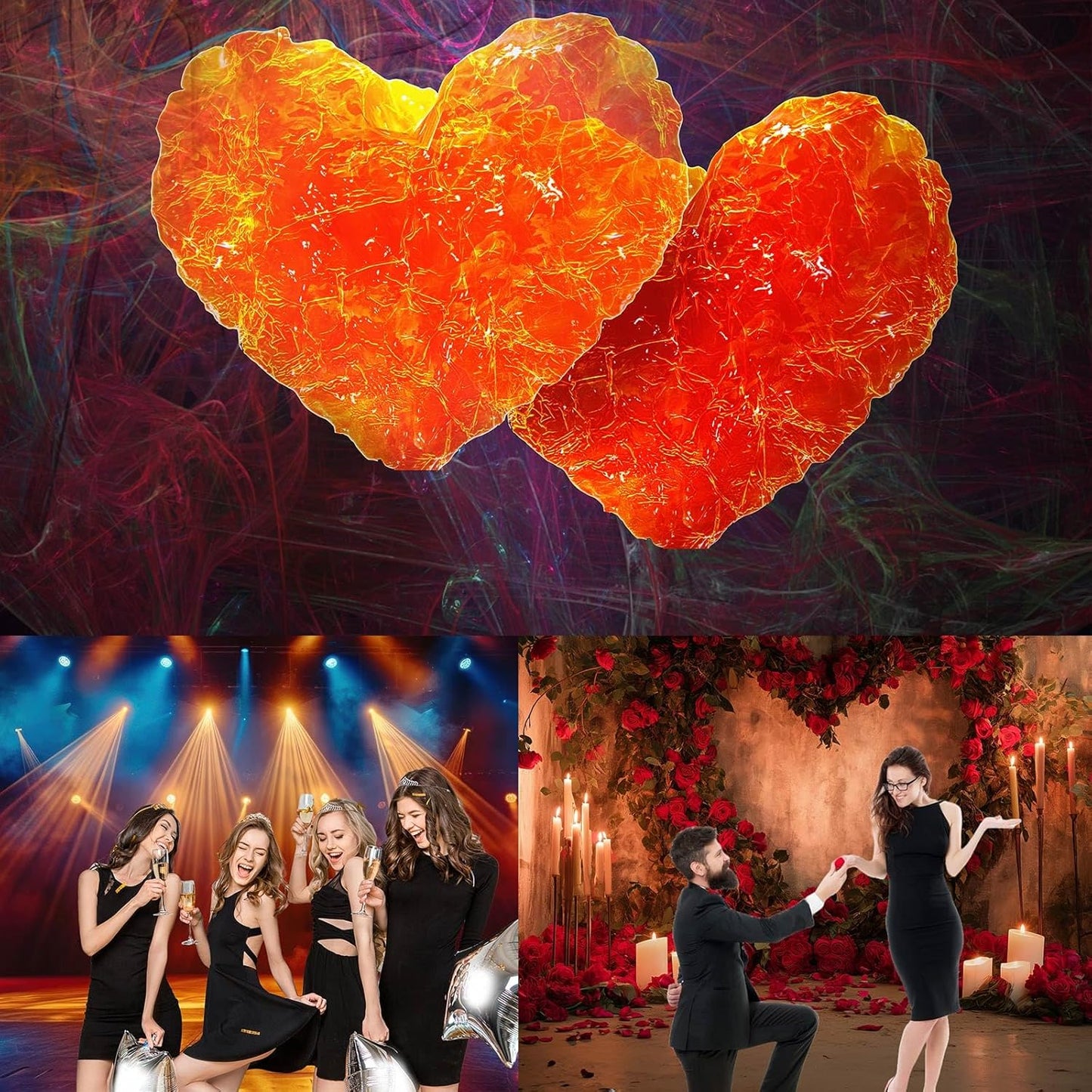 Mushrooms Aquarium Background Mushrooms in Dark Forest with Bright Colors Terrarium Background Tranquil Lake Cartoon Style Aquatic Plants Fish Tank Backdrop Poster Decorations Wallpaper Decor 60x24in