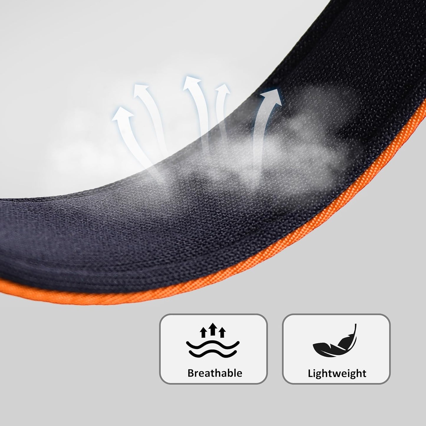 Didog Soft Padded Dog Collars for Small Dogs, Colorful and Durable Dog Collar with Quick Release Buckle, Light and Breathable for Daily Walking, Orange, S